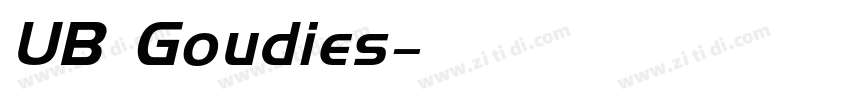 UB Goudies字体转换